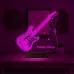 Elektro Gitar Gitarist Rock Müzik Kişiye Özel 3D Lamba - Masa Gece Lambası