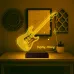 Elektro Gitar Gitarist Rock Müzik Kişiye Özel 3D Lamba - Masa Gece Lambası