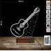 Klasik Gitar Müzisyen Hediye Kişiye Özel 3D Lamba - Masa Gece Lambası