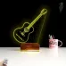 Klasik Gitar Müzisyen Hediye Kişiye Özel 3D Lamba - Masa Gece Lambası