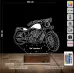 Motosiklet Motor Harley Kişiye Özel 3D Lamba - Masa Gece Lambası