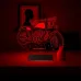 Motosiklet Motor Harley Kişiye Özel 3D Lamba - Masa Gece Lambası