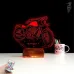 Motosiklet Motor Harley Kişiye Özel 3D Lamba - Masa Gece Lambası