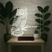Baykuş Kuş Tasarım Kişiye Özel 3D Lamba - Masa Gece Lambası