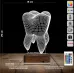 Diş Hekimi Diş Doktoru Hediye Kişiye Özel 3D Lamba - Masa Gece Lambası