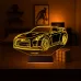 Spor Araba Honda GTR Otomobil Kişiye Özel 3D Lamba - Masa Gece Lambası