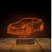 Spor Araba Honda GTR Otomobil Kişiye Özel 3D Lamba - Masa Gece Lambası