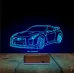 Spor Araba Honda GTR Otomobil Kişiye Özel 3D Lamba - Masa Gece Lambası