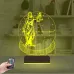 Adalet Kadın Hukuk Avukat Hediye Kişiye Özel 3D Lamba - Masa Gece Lambası