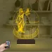Adalet Kadın Hukuk Avukat Hediye Kişiye Özel 3D Lamba - Masa Gece Lambası