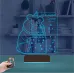 Ayıcık Doğum Günü Hediyesi Çocuk Odası Kişiye Özel 3D Lamba - Masa Gece Lambası