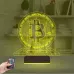 Bitcoin Kripto Para BTC Kişiye Özel 3D Lamba - Masa Gece Lambası