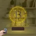Bitcoin Kripto Para BTC Kişiye Özel 3D Lamba - Masa Gece Lambası