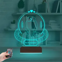 Hemşire Hediye Kişiye Özel 3D Lamba - Masa Gece Lambası