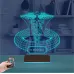 Doktor Hediye Tıp Logo Kişiye Özel 3D Lamba - Masa Gece Lambası