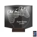Gamer Joystick Oyuncu Konsol Kişiye Özel 3D Lamba - Masa Gece Lambası