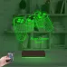 Gamer Joystick Oyuncu Konsol Kişiye Özel 3D Lamba - Masa Gece Lambası