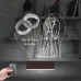 Gelin Damat Yıldönümü Sevgiliye Hediye Kişiye Özel 3D Lamba - Masa Gece Lambası