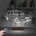 Fiat Tofaş Doğan Tofaşk Araba Kişiye Özel 3D Lamba - Masa Gece Lambası