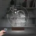 Paskalya Tavşan Yumurta Çocuk Odası Kişiye Özel 3D Lamba - Masa Gece Lambası