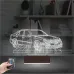 Mercedes Araba C Seri Kişiye Özel 3D Lamba - Masa Gece Lambası