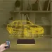 Mercedes Araba C Seri Kişiye Özel 3D Lamba - Masa Gece Lambası