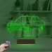 Mercedes Araba E Seri Kişiye Özel 3D Lamba - Masa Gece Lambası