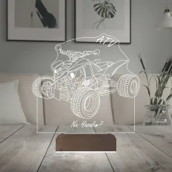 Atv Outdoor Motor Tasarım Kişiye Özel 3D Lamba - Masa Gece Lambası