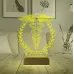 Doktor Tıp Logo Tasarım Hediye Kişiye Özel 3D Lamba - Masa Gece Lambası