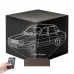 Renault 12 Klasik Araba Kişiye Özel 3D Lamba - Masa Gece Lambası