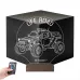 Off Road Arazi Aracı Jeep Tasarım Kişiye Özel 3D Lamba - Masa Gece Lambası