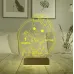 Yeni Doğan Kız Bebek Hediye Kişiye Özel 3D Lamba - Masa Gece Lambası