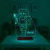 Çocuk Odası Hediye Robot Çizgi Film Tasarım Kişiye Özel 3D Lamba - Masa Gece Lambası