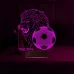 Aslan Futbol Topu Taraftar Hediye Cimbom Kişiye Özel 3D Lamba - Masa Gece Lambası