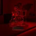 Kurye Hediye Paket Servis Motosiklet Moto Kurye Kişiye Özel 3D Lamba - Masa Gece Lambası