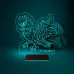 Papağan Pet Shop Kişiye Özel 3D Lamba - Masa Gece Lambası