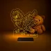 Papağan Pet Shop Kişiye Özel 3D Lamba - Masa Gece Lambası