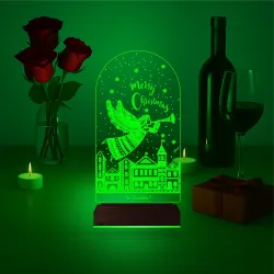 Yılbaşı Hediyesi Yeni Yıl Kişiye Özel 3D Lamba - Masa Gece Lambası