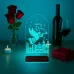 Yılbaşı Hediyesi Yeni Yıl Kişiye Özel 3D Lamba - Masa Gece Lambası