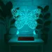 Dekoratif Kelebek Tasarım Polygonal Kişiye Özel 3D Lamba - Masa Gece Lambası