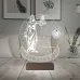 Avukata Hediye Hukuk Terazi Adalet Kadın Kişiye Özel Metal Saatli 3D Lamba - Masa Gece Lambası