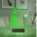 Avukata Hediye Hukuk Terazi Adalet Kadın Kişiye Özel Metal Saatli 3D Lamba - Masa Gece Lambası