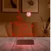 Balerin Hediye Bale Nota Tasarım Kişiye Özel Metal Saatli 3D Lamba - Masa Gece Lambası