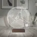 Basketbol Top Jordan Nba Tasarımlı Basketçi Hediye Kişiye Özel Metal Saatli 3D Lamba - Masa Gece Lambası