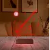 Elektro Gitar Müzik Nota Müzisyen Kişiye Özel Metal Saatli 3D Lamba - Masa Gece Lambası