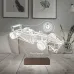 Formula 1 F1 Yarış Arabası Kişiye Özel Metal Saatli 3D Lamba - Masa Gece Lambası