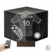 Futbolcu Hediye Forma Top Kişiye Özel Metal Saatli 3D Lamba - Masa Gece Lambası
