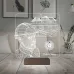 İnşaat Mühendisi Mimar Müteahhit Kişiye Özel Metal Saatli 3D Lamba - Masa Gece Lambası