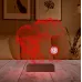 İnşaat Mühendisi Mimar Müteahhit Kişiye Özel Metal Saatli 3D Lamba - Masa Gece Lambası