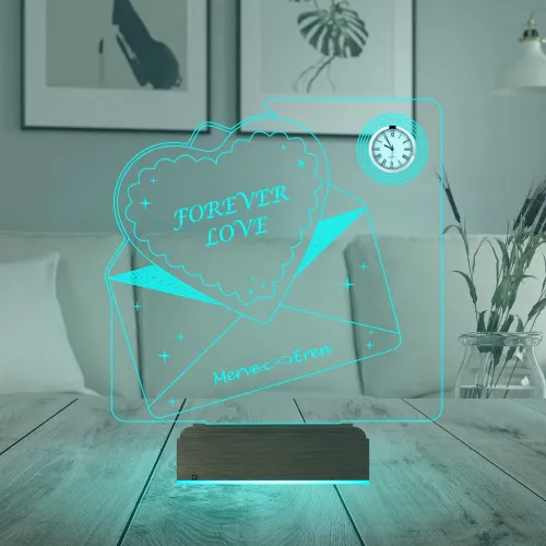 Kalp Forever Love Sevgiliye Hediye Zarf Mesajlı Kişiye Özel …